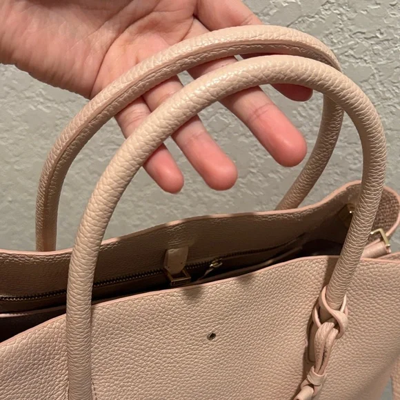 Kate Spade Large Madison Ave.Pebbled Leather Tote in Light Blush - Picture 3 of 13